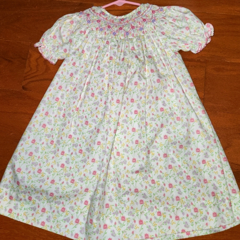 Petit Ami smocked flower dress